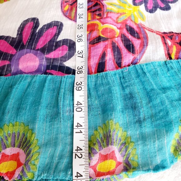 Apollo Boho Floral Maxi Dress Medium | Colorful Festival Resort Sundress - Picture 8 of 12